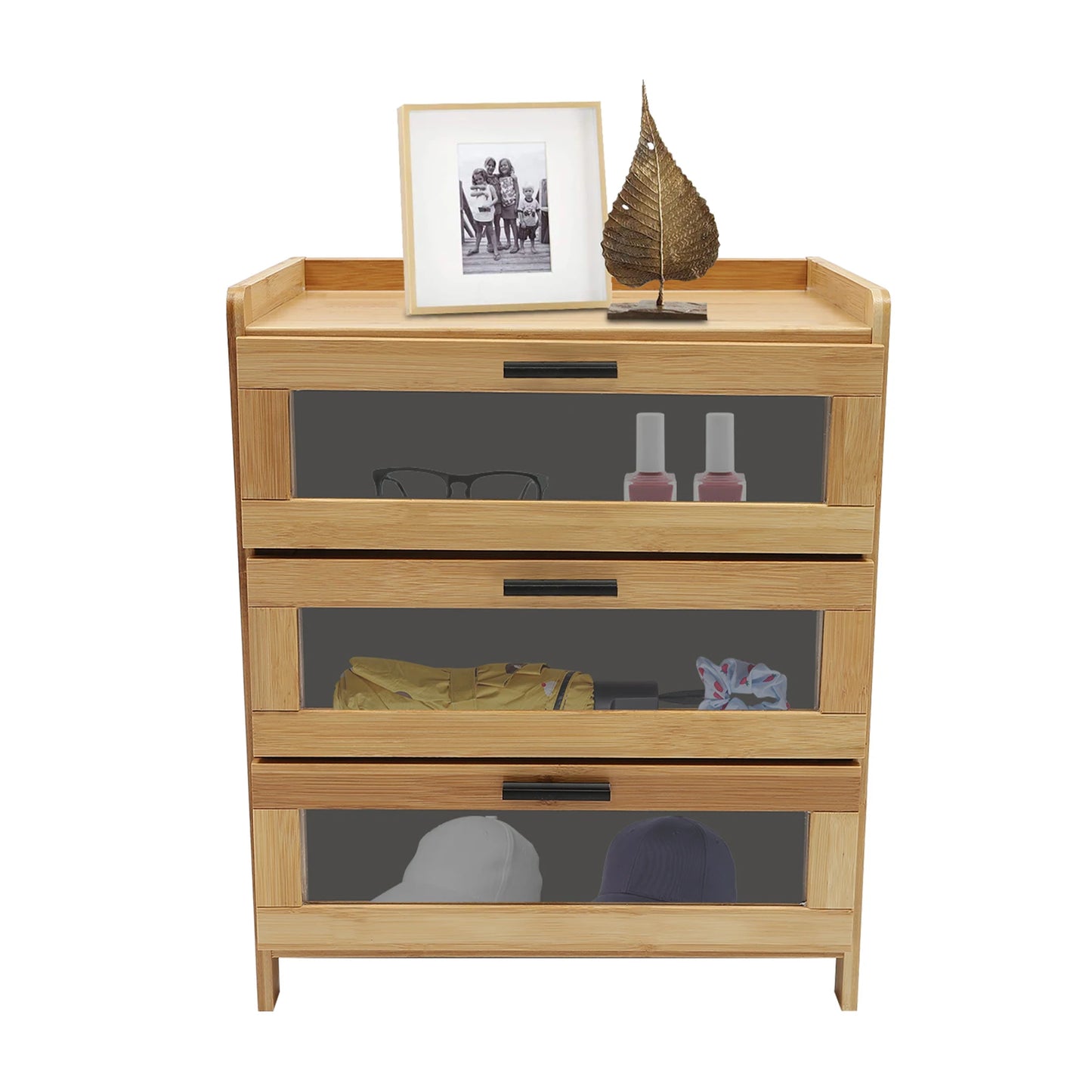 Night Stand With Drawers Bedside Cabinet Retro Side Table