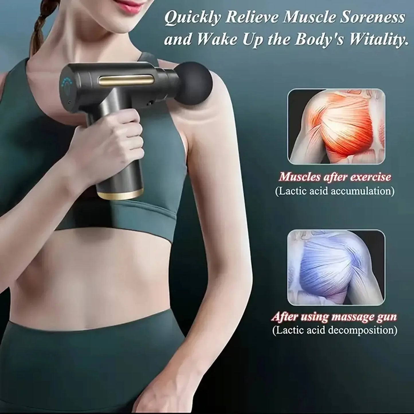 Compact Deep Tissue Massage Gun for body