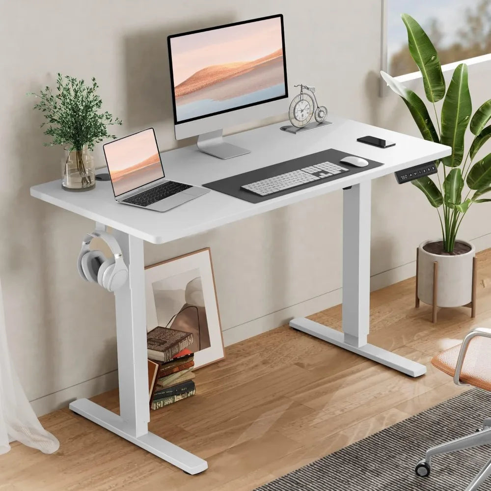 Adjustable Height Electric Sit/Stand Up Down Computer Table,