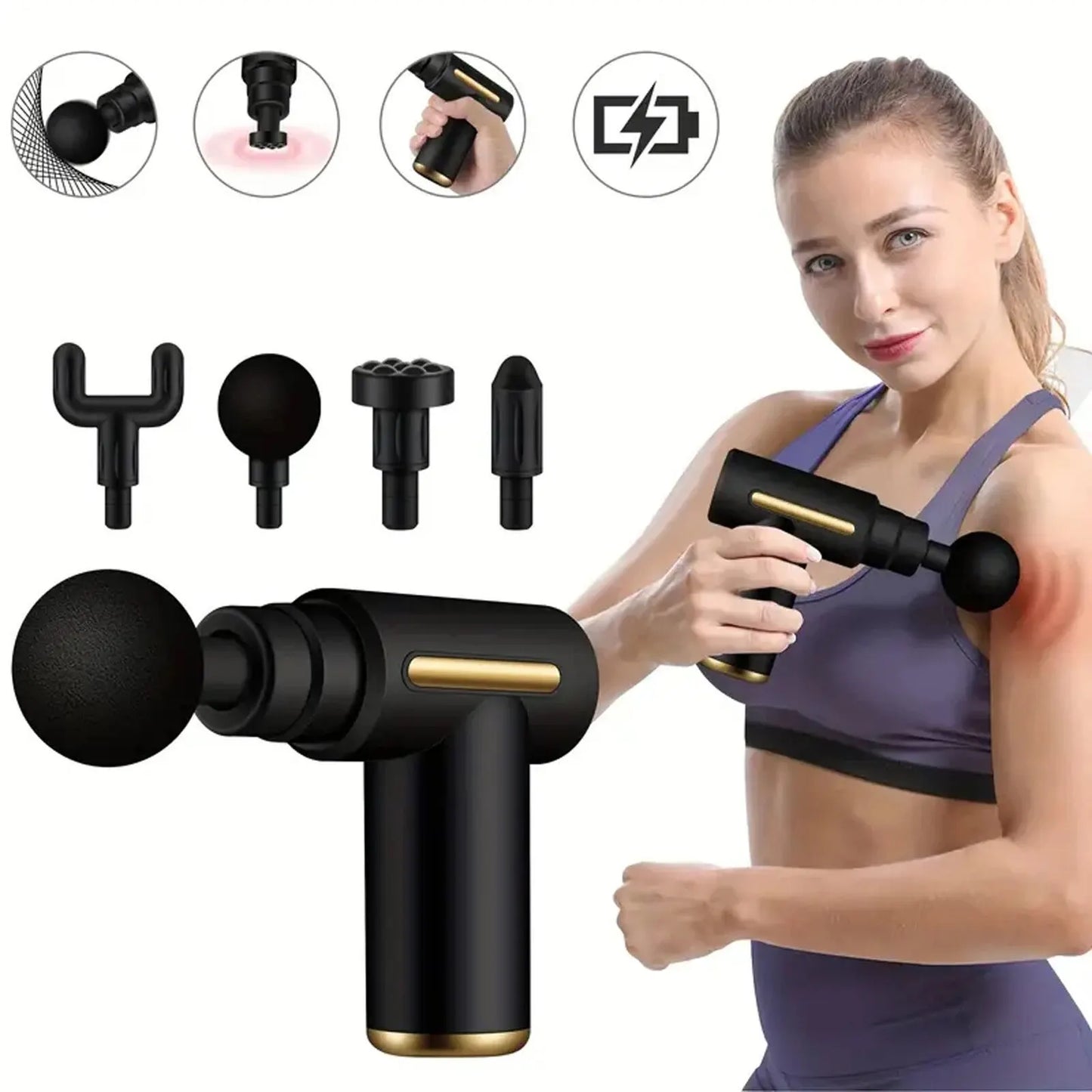 Compact Deep Tissue Massage Gun for body