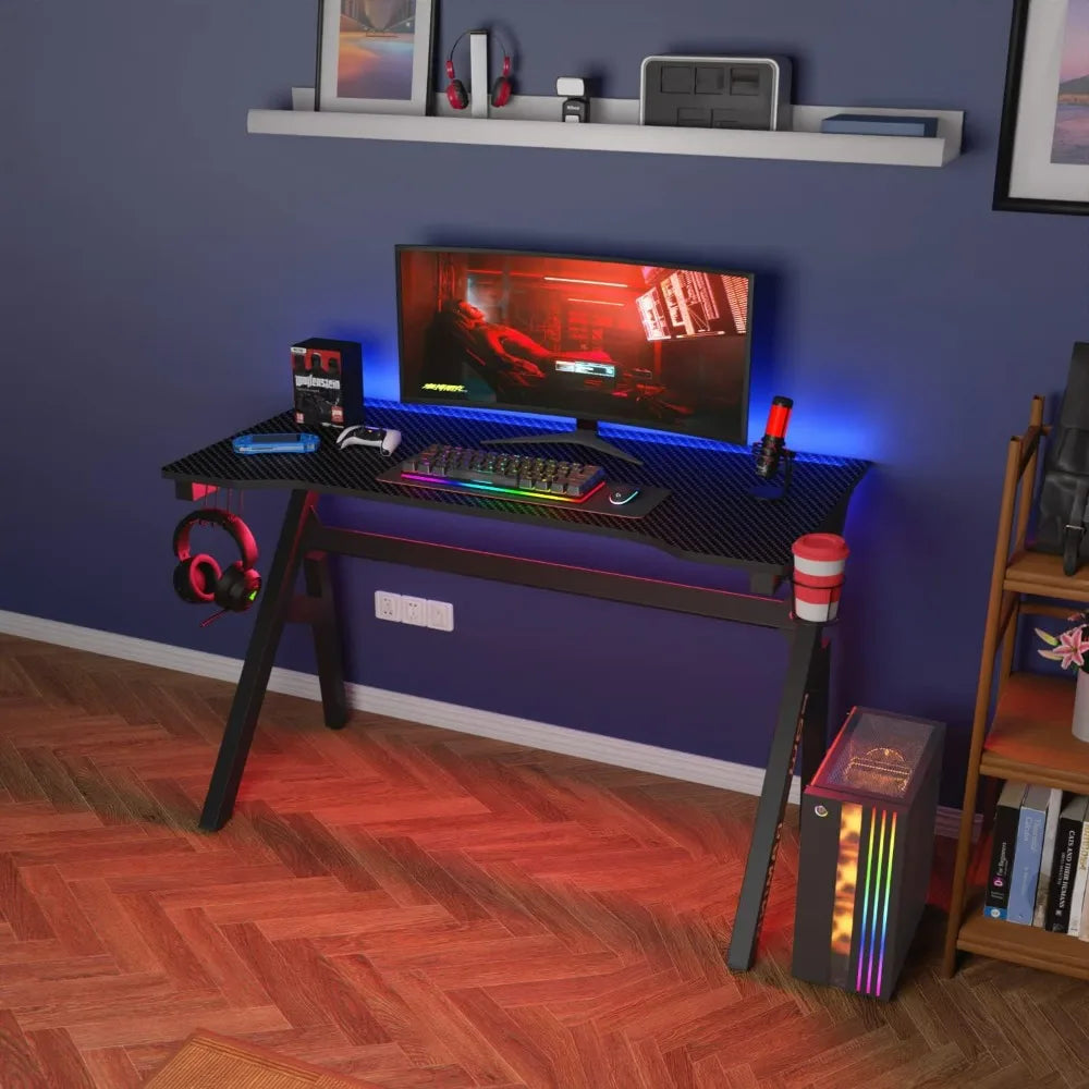 Gaming Desk Computer Desk 47 Inch Home Office Desk