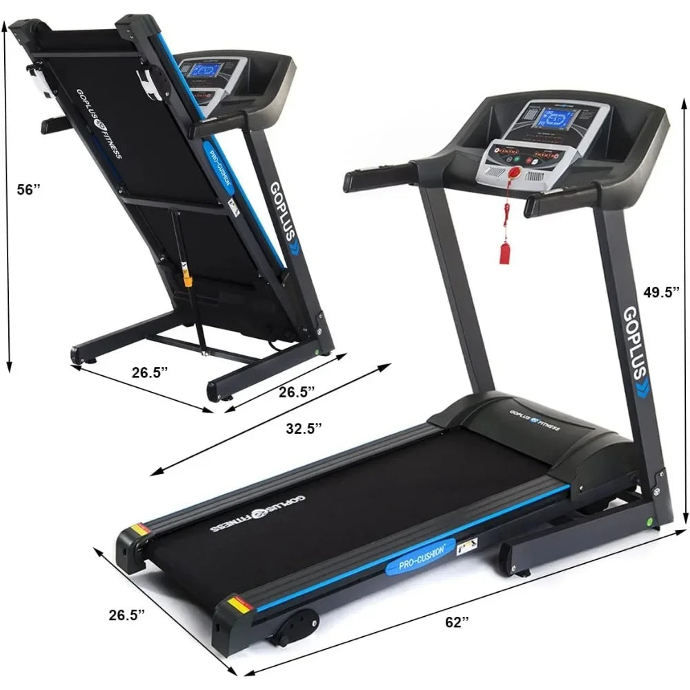 Folding Treadmill Electric Support