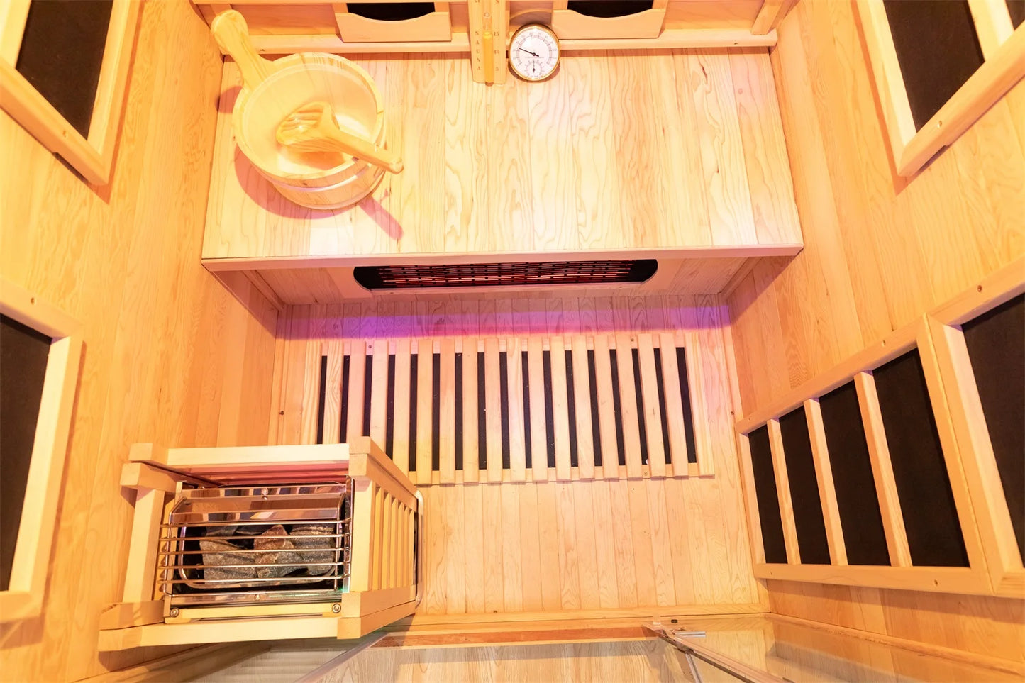 2023 New Canadian Hemlock Or Red Cedar 2 Person Size Infrared Sauna