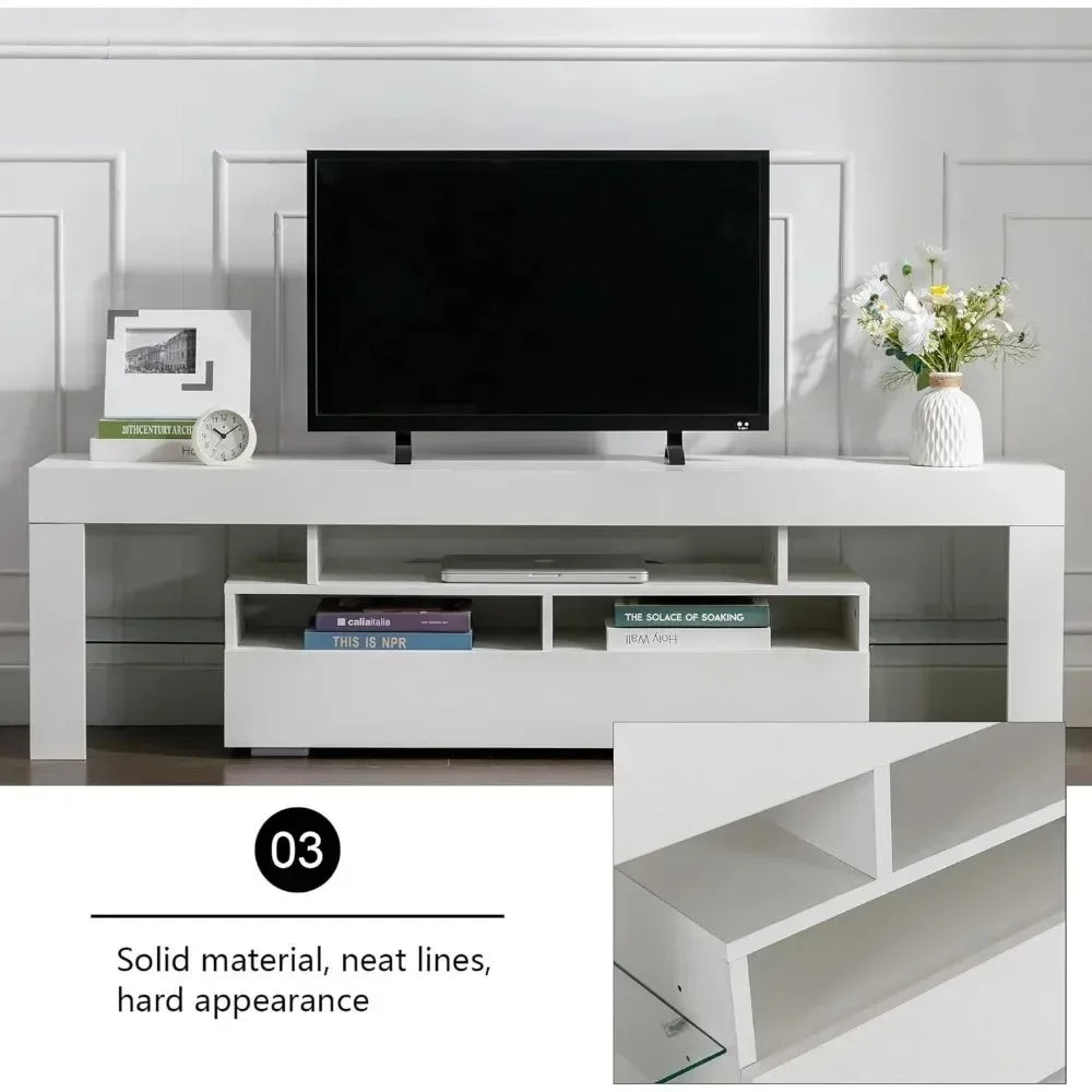 TV Stand for 65 Inch Entertainment Center White TV Stand