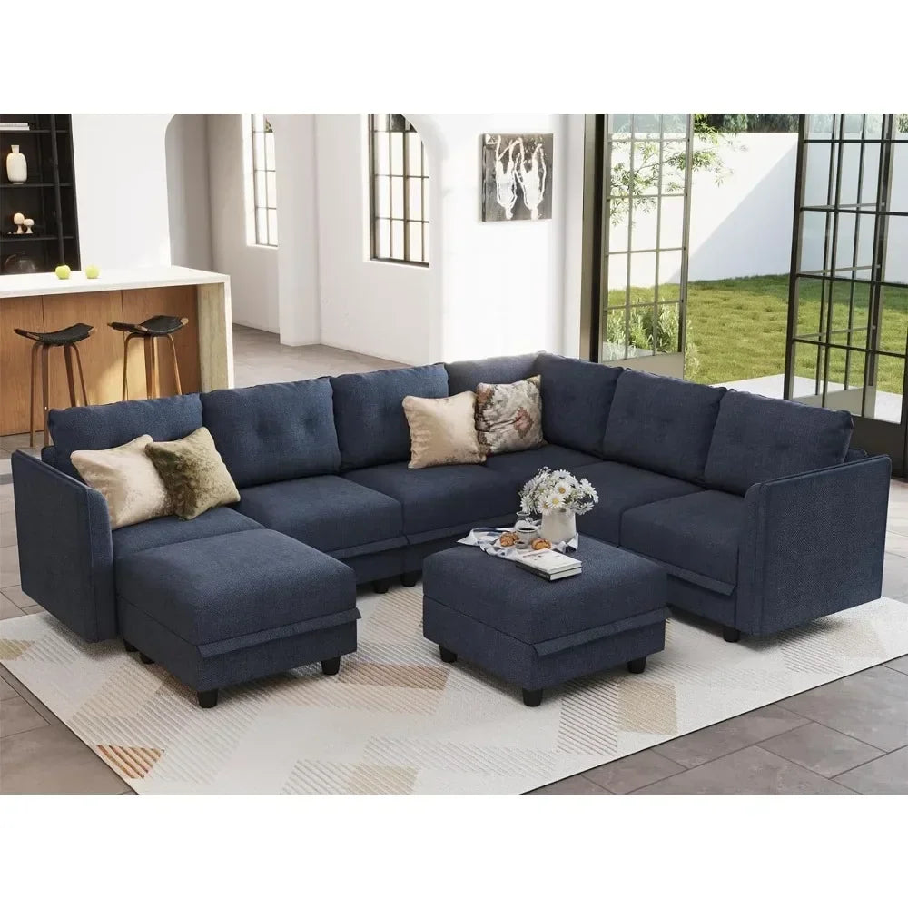 Modular Sectional Sofa with Storage Space with Reversible Chain