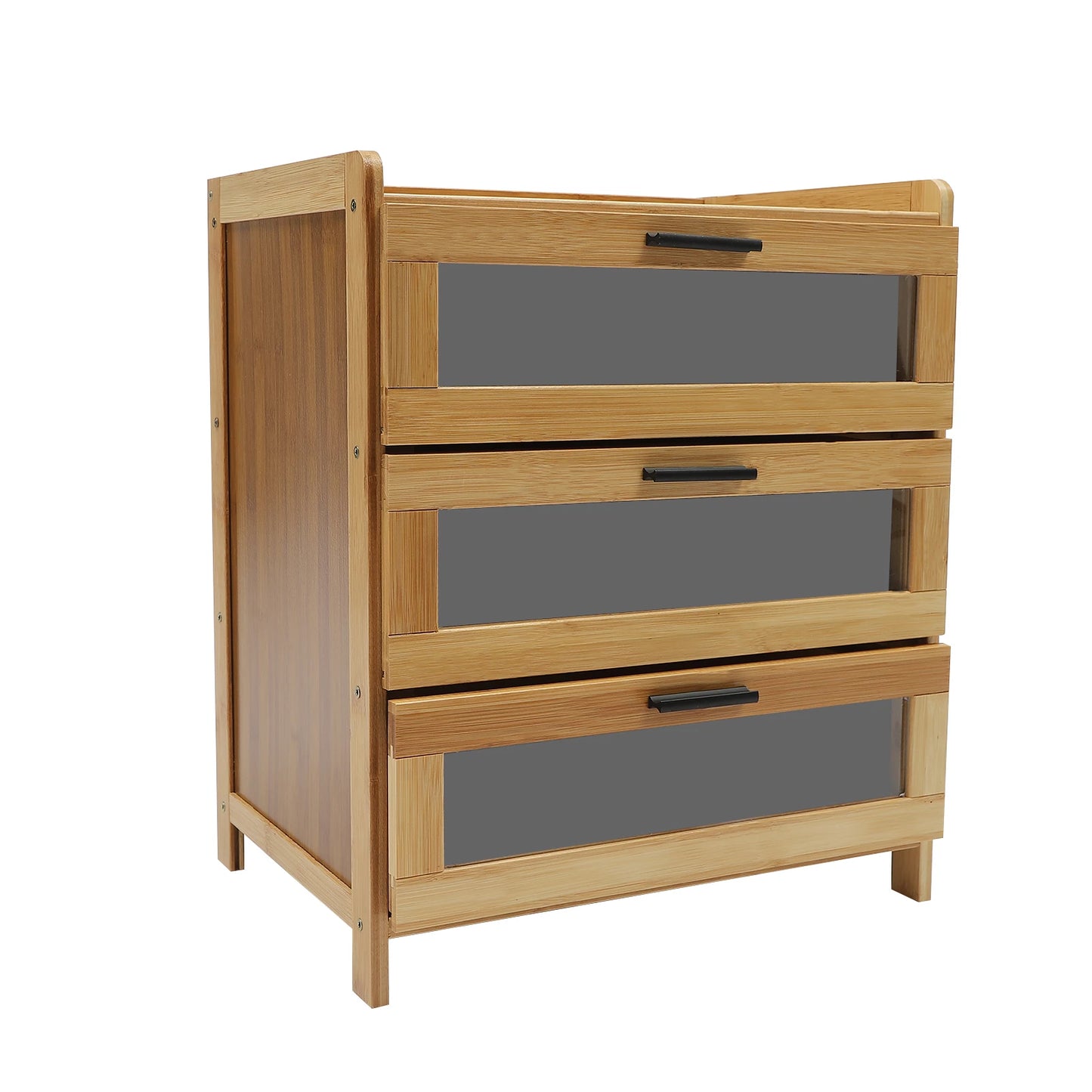 Night Stand With Drawers Bedside Cabinet Retro Side Table